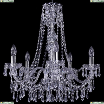 Люстра 1403/5/195/h-60/Ni ★Bohemia Ivele Crystal, Никель► — Купить▼