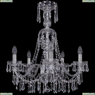 Люстра 1403/5/195/XL-65/Ni ★Bohemia Ivele Crystal, Никель► — Купить▼
