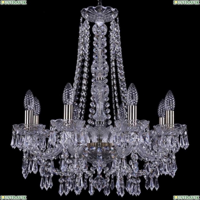 Люстра 1403/8/195/h-60/Pa ★Bohemia Ivele Crystal, Патина► — Купить▼
