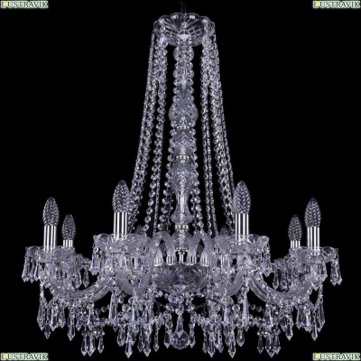Люстра 1403/8/240/h-76/Ni ★Bohemia Ivele Crystal, Никель► — Купить▼