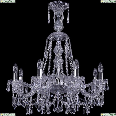 Люстра 1403/8/240/XL-75/Ni ★Bohemia Ivele Crystal, Никель► — Купить▼