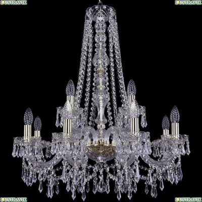 Люстра 1403/8+4/240/h-76/G ★Bohemia Ivele Crystal, Золото► — Купить▼