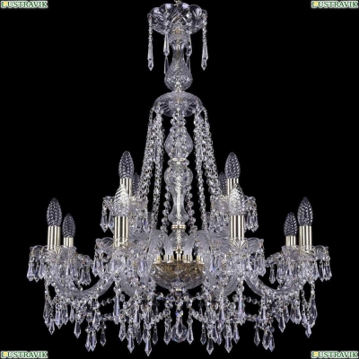 Люстра 1403/8+4/240/XL-80/G ★Bohemia Ivele Crystal, Золото► — Купить▼