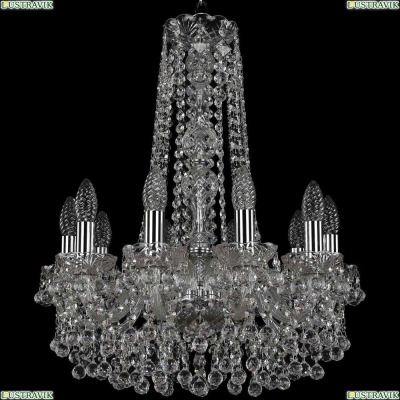Люстра 1409/10/160/h-60/Ni ★Bohemia Ivele Crystal, Никель► — Купить▼
