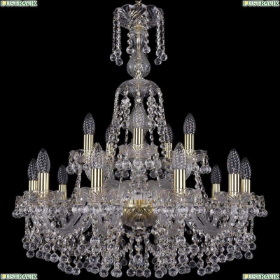 Люстра 1409/10+5/240/XL-77/G ★Bohemia Ivele Crystal, Золото► — Купить▼