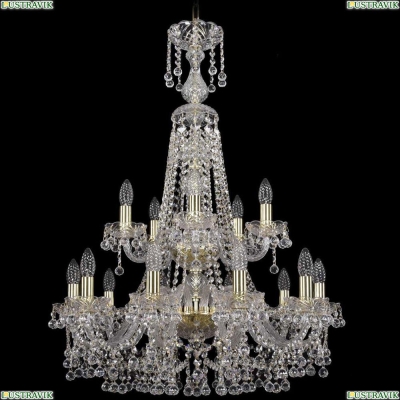 Люстра 1409/10+5/240/XL-91/2d/G ★Bohemia Ivele Crystal, Золото► — Купить▼