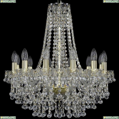 Люстра 1409/12/195/h-63/G ★Bohemia Ivele Crystal, Золото► — Купить▼