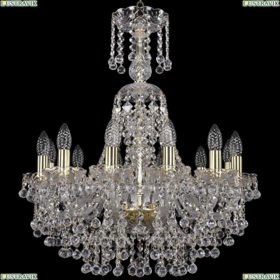 Люстра 1409/12/195/XL-68/G ★Bohemia Ivele Crystal, Золото► — Купить▼