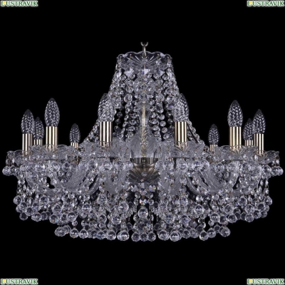 Люстра 1409/12/240/Pa ★Bohemia Ivele Crystal, Патина► — Купить▼