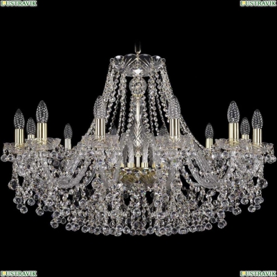Люстра 1409/12/300/G ★Bohemia Ivele Crystal, Золото► — Купить▼