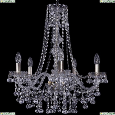 Люстра 1409/5/195/h-63/Pa ★Bohemia Ivele Crystal, Патина► — Купить▼