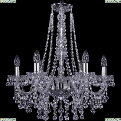 Люстра 1409/6/195/h-63/Ni ★Bohemia Ivele Crystal, Никель► — Купить▼