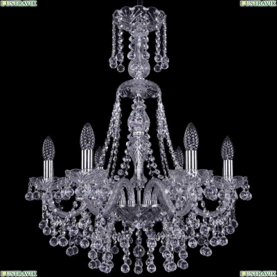 Люстра 1409/6/195/XL-68/Ni ★Bohemia Ivele Crystal, Никель► — Купить▼