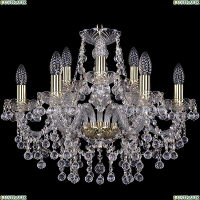 Люстра 1409/6+3/195/G ★Bohemia Ivele Crystal, Золото► — Купить▼
