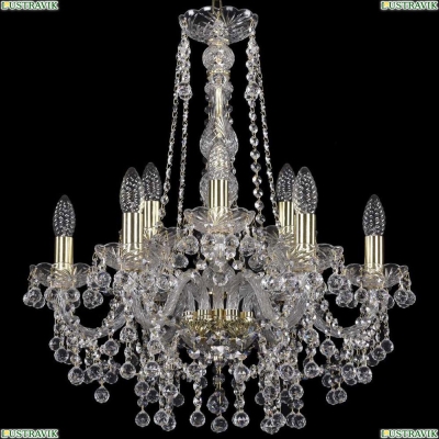 Люстра 1409/6+3/195/h-63/G ★Bohemia Ivele Crystal, Золото► — Купить▼