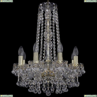 Люстра 1409/8/141/h-59/G ★Bohemia Ivele Crystal, Золото► — Купить▼