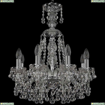 Люстра 1409/8/160/XL-60/Ni ★Bohemia Ivele Crystal, Никель► — Купить▼
