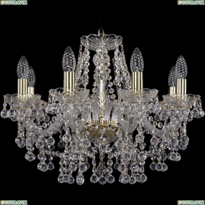Люстра 1409/8/195/G ★Bohemia Ivele Crystal, Золото► — Купить▼