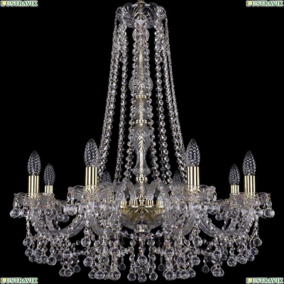 Люстра 1409/8/240/h-75/G ★Bohemia Ivele Crystal, Золото► — Купить▼