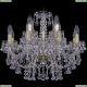 Люстра 1409/8+4/195/G ★Bohemia Ivele Crystal, Золото► — Купить▼