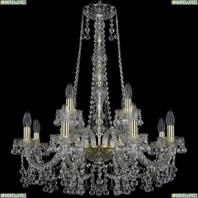 Люстра 1409/8+4/240/h-77/G ★Bohemia Ivele Crystal, Золото► — Купить▼