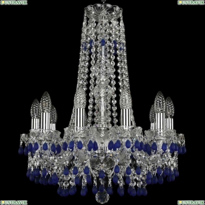 Люстра 1410/10/160/h-60/Ni/V3001 ★Bohemia Ivele Crystal, Никель► — Купить▼
