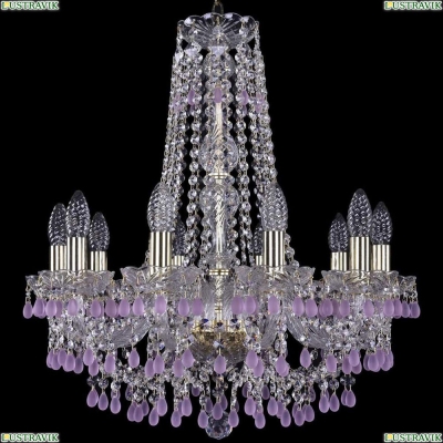 Люстра 1410/10/195/h-60/G/V7010 ★Bohemia Ivele Crystal, Золото► — Купить▼