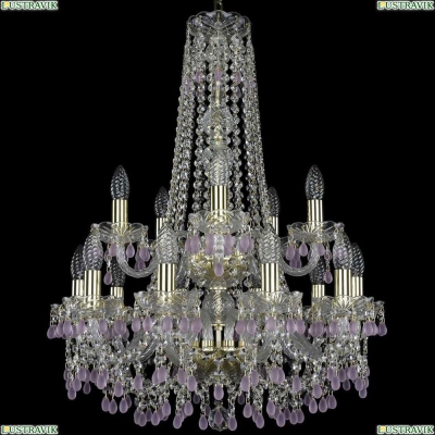 Люстра 1410/10+5/195/h-74/2d/G/V7010 ★Bohemia Ivele Crystal, Золото► — Купить▼