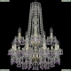 Люстра 1410/10+5/195/h-74/2d/G/V7010 ★Bohemia Ivele Crystal, Золото► — Купить▼