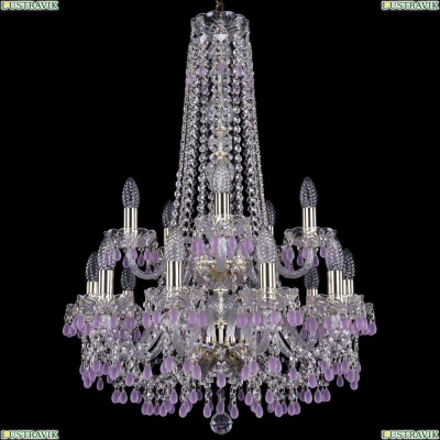 Люстра 1410/10+5/195/h-82/2d/G/V7010 ★Bohemia Ivele Crystal, Золото► — Купить▼