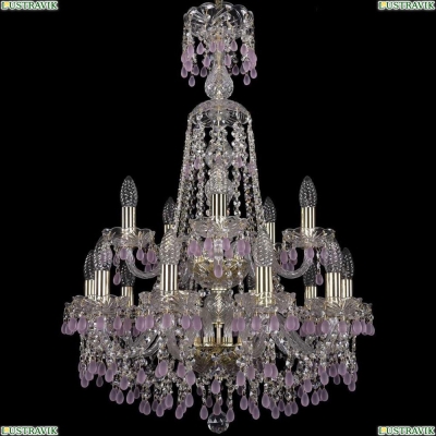 Люстра 1410/10+5/195/XL-84/2d/G/V7010 ★Bohemia Ivele Crystal, Золото► — Купить▼