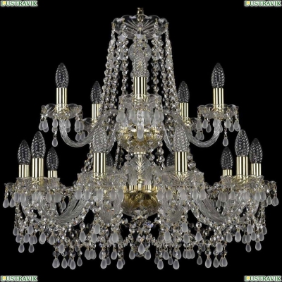 Люстра 1410/10+5/240/2d/G/V0300 ★Bohemia Ivele Crystal, Золото► — Купить▼