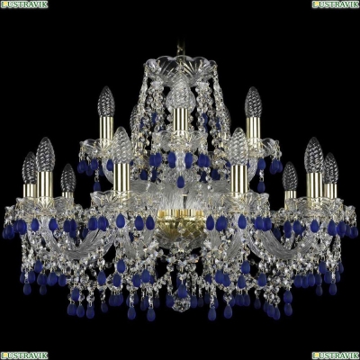 Люстра 1410/10+5/240/G/V3001 ★Bohemia Ivele Crystal, Золото► — Купить▼