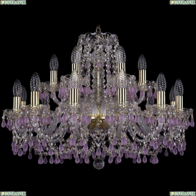 Люстра 1410/12+6/240/G/V7010 ★Bohemia Ivele Crystal, Золото► — Купить▼
