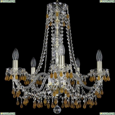Люстра 1410/5/195/h-60/G/V1003 ★Bohemia Ivele Crystal, Золото► — Купить▼