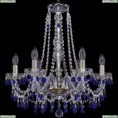 Люстра 1410/6/195/h-60/G/V3001 ★Bohemia Ivele Crystal, Золото► — Купить▼