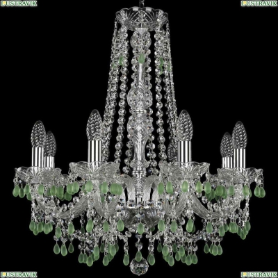 Люстра 1410/8/195/h-60/Ni/V5001 ★Bohemia Ivele Crystal, Никель► — Купить▼