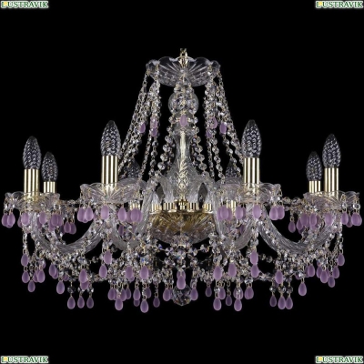 Люстра 1410/8/240/G/V7010 ★Bohemia Ivele Crystal, Золото► — Купить▼