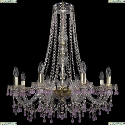 Люстра 1410/8/240/h-74/G/V7010 ★Bohemia Ivele Crystal, Золото► — Купить▼