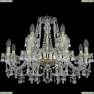 Люстра 1410/8+4/240/G/V0300 ★Bohemia Ivele Crystal, Золото► — Купить▼