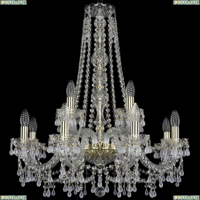 Люстра 1410/8+4/240/h-74/G/V0300 ★Bohemia Ivele Crystal, Золото► — Купить▼