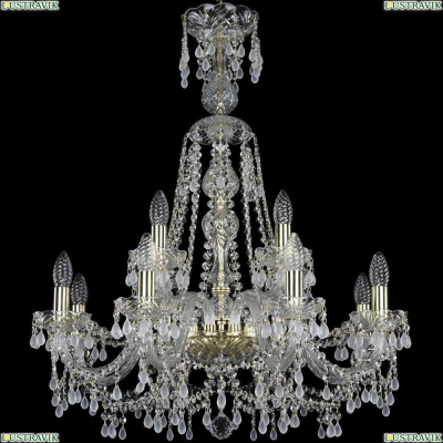 Люстра 1410/8+4/240/XL-80/G/V0300 ★Bohemia Ivele Crystal, Золото► — Купить▼