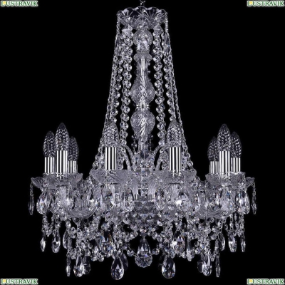 Люстра 1411/10/160/h-64/Ni ★Bohemia Ivele Crystal, Никель► — Купить▼