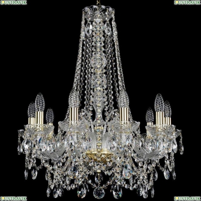 Люстра 1411/10/195/h-70/G ★Bohemia Ivele Crystal, Золото► — Купить▼