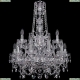 Люстра 1411/10+5/195/h-77/2d/Ni ★Bohemia Ivele Crystal, Никель► — Купить▼