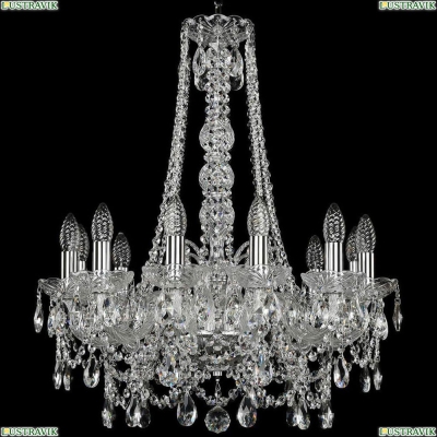 Люстра 1411/12/195/h-70/Ni ★Bohemia Ivele Crystal, Никель► — Купить▼