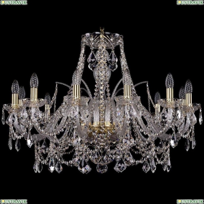 Люстра 1411/12/300/G/Leafs ★Bohemia Ivele Crystal, Золото► — Купить▼
