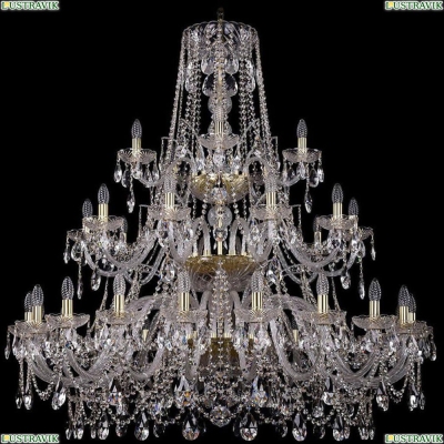 Люстра 1411/20+10+5/460/3d/G ★Bohemia Ivele Crystal, Золото► — Купить▼