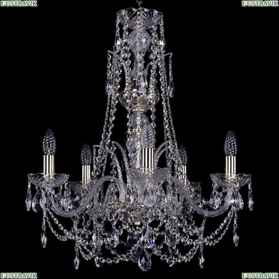 Люстра 1411/5/195/XL-63/G ★Bohemia Ivele Crystal, Золото► — Купить▼