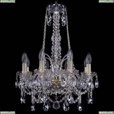 Люстра 1411/8/141/h-62/G ★Bohemia Ivele Crystal, Золото► — Купить▼